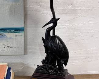 Heron bronze table lamp