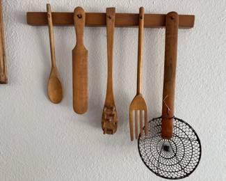 Cool and smooth old kitchen utensils
