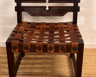 William Spratling Mexican Wood Carved Armchair
