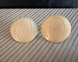 Carved vintage earrings