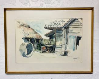 1971 water color of farm