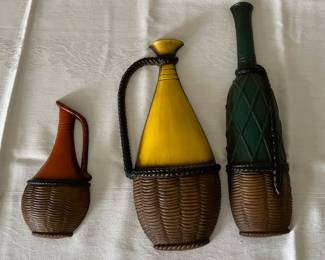 Mid Century Modern Set of wine wall plaques