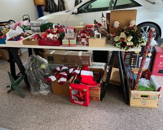 Christmas trees and decorations