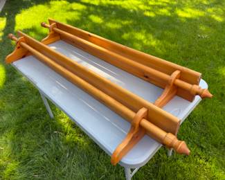 Curtain shelves