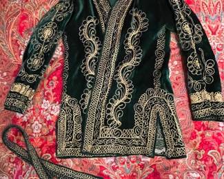 Green emboridered jacket