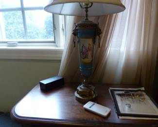 Pair of antique lamps