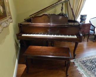 Antique Wissner baby grand piano