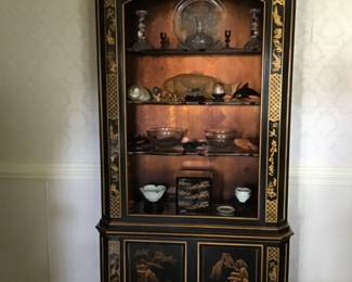 BLACK LAQUARED ORIENTAL CABINET