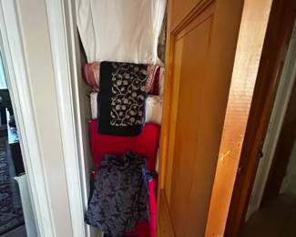 Linens in closet