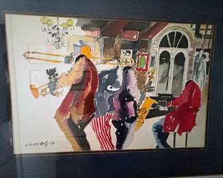 Original LEO MEIERSDORFF watercolor, 1972
