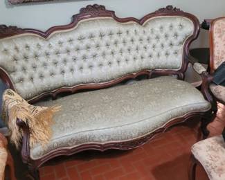 Couch from the 1800's Beautifully reupholstered