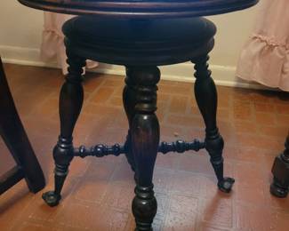 Antique piano and organ stool