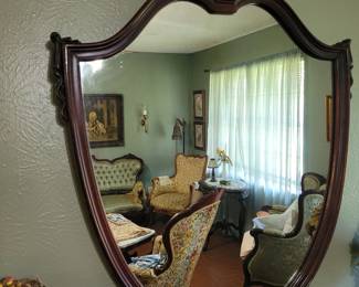 Antique Shield Mirror