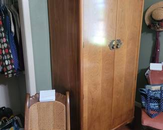 Antique Armoire with Brass Appointments