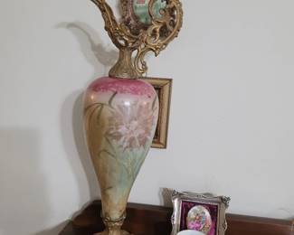 Antique Handpainted Ewer