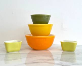 Lot 4420 Vintage Pyrex Mixing Bowls Fridgies