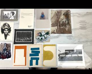 Lot 977 Contemporary Art Prints Ephemera Tom Burkhardt Mirriam Stephan Orlando Perez Almanza