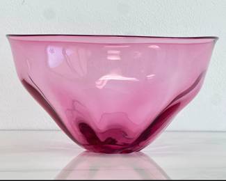 Lot 4265 Ed Branson Signed Hand Blown Glass Bowl