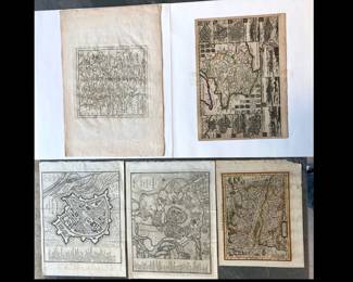 Lot 961 Antique European Maps Hand Colored France Vienna Munich Alsace