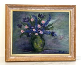 Lot 4244 Florence G. Smith Floral Art Oil Painting