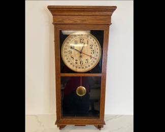 Lot 4428 Antique Sessions Regulator Wall Clock