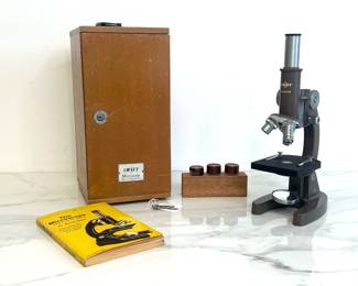 Lot 4464 Vintage Swift Anderson Microscope Case