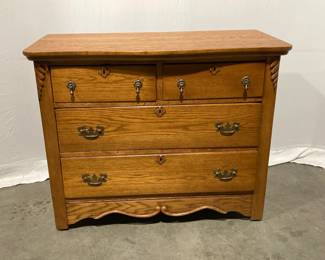 Lot 3042 Wooden Chest of Drawers