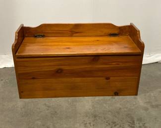 Lot 3048 Vintage Bench Seat Storage Chest