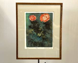 Lot 4435 Roses Art Print Signed Numbered Wall Art