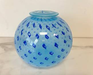 Lot 4336 John Geci Hand Blown Art Glass Vase