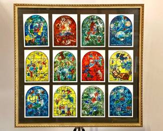 Lot 4438 Marc Chagall Stained Glass Windows Print Wall Art