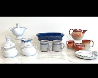 Lot 4291 Owens Cole Pottery Signed Seagrove NC Studio More