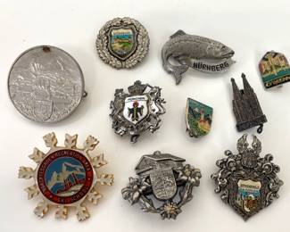 Lot 4492 Vintage Austrian German Travel Souvenir Pins