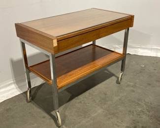 Lot 3962 Vintage MCM Rolling Cart