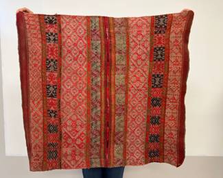 Lot 4423 Vintage Hand Woven Wool Textile