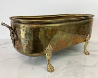 Lot 4369 Vintage Brass Planter