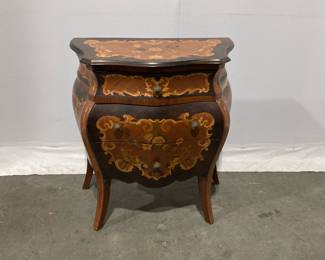 Lot 3972 Louis XV Style Marquetry Inlaid End Table