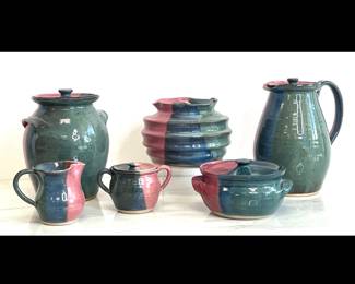 Lot 4292 Seagrove NC Shelton Pottery Signed
