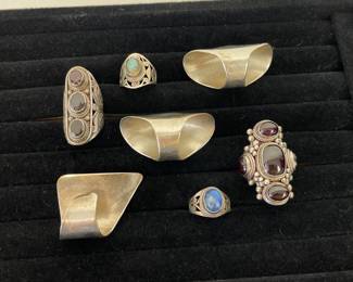 Lot 4488 Sterling Silver Rings