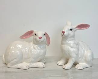 Lot 4390 Ceramic Bunny Rabbit Figurines