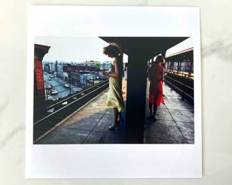 Lot 982 Bruce Davidson Subway platform New York City USA 1980 Color Print Art Photograph