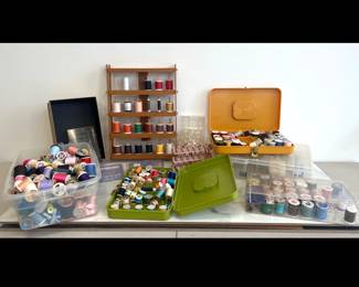 Lot 4469 Sewing Thread Spools Organizers