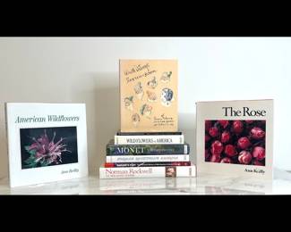 Lot 4248 Coffee Table Books Walt Disney Sketchbook Norman Rockwell Monet Wildflowers