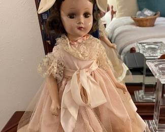 Vintage composite doll in original clothing