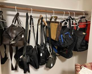 Designer leather and canvas bags