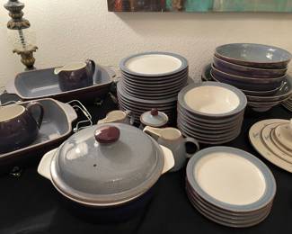 Serving pieces for the Denby pottery