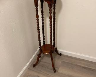 Antique Barley twist plant stand