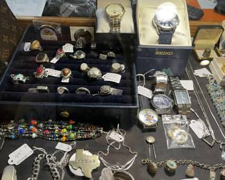Sterling, watches, rings