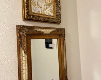 Mirrors in hallway
