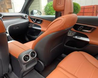 Tan and black leather interior